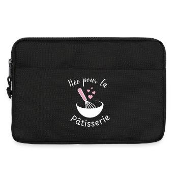 Née pour la pâtisserie  - Sacoche pour ordinateur portable 13 pouces - noir - Devant