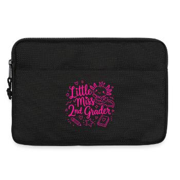 Little Miss 2. Klasse – Süßer Axolotl - Laptoptasche 13" - Schwarz - Vorne