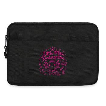 Little Miss Kindergarten – Süßer Axolotl - Laptoptasche 13" - Schwarz - Vorne