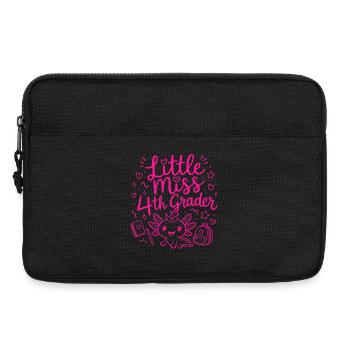 Little Miss 4. Klasse – Süßer Axolotl - Laptoptasche 13" - Schwarz - Vorne