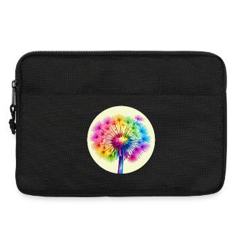 Regenbogen-Pusteblume  - Laptoptasche 13" - Schwarz - Vorne