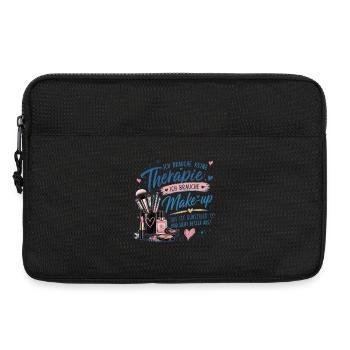 Ich brauche Make-up statt Therapie - Laptoptasche 13" - Schwarz - Vorne