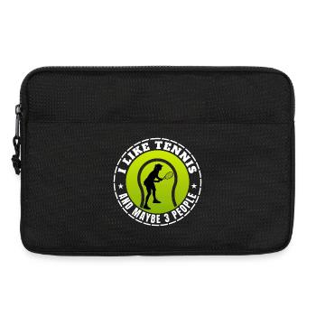 ICH MAG TENNIS UND VIELLEICHT DREI LEUTE - Laptoptasche 13" - Schwarz - Vorne