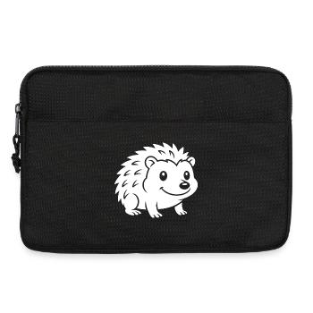 Igel Silhouette Herbst Tiermotiv - Laptoptasche 13" - Schwarz - Vorne