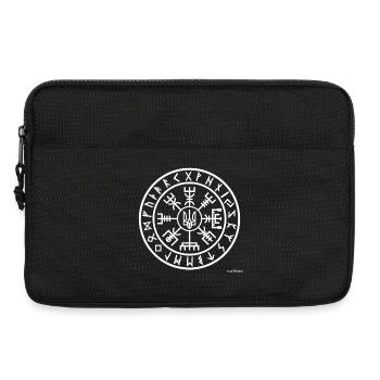 Ukraine Vegvisir - Viking Compass with a UA Tryzub - Laptop bag 13" - black - Front