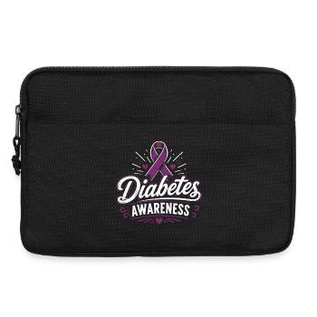 Bewusstsein für Diabetes - Laptoptasche 13" - Schwarz - Vorne