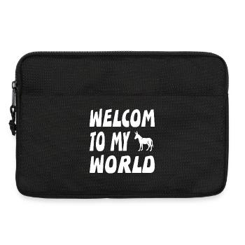 Esel - Laptoptasche 13" - Schwarz - Vorne
