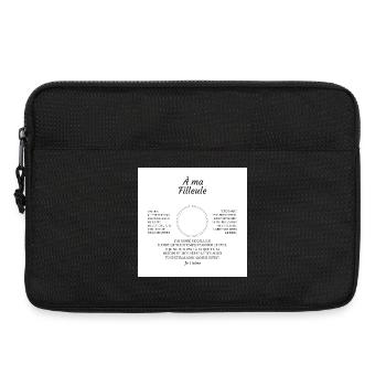 A Ma Filleule Un Jour Je Tournerai Les Derniere... - Sacoche pour ordinateur portable 13 pouces - noir - Devant