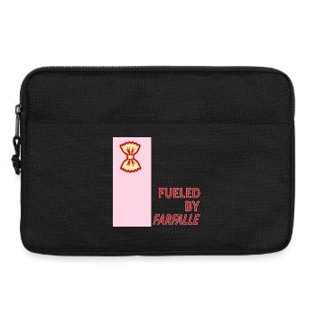 Angetrieben von Farfalle - Laptoptasche 13" - Schwarz - Vorne