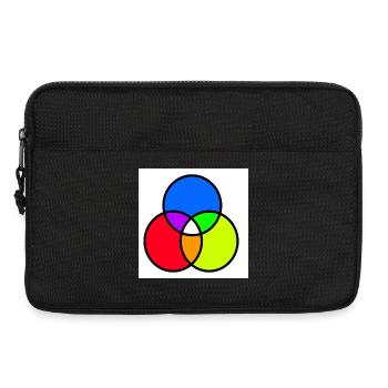 Diagramme de Venn - Sacoche pour ordinateur portable 13 pouces - noir - Devant