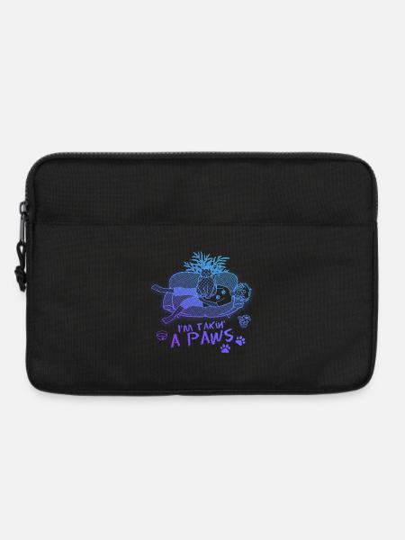 Ich nehme eine Paws – Katze macht Kekse - Laptoptasche 13" - Schwarz