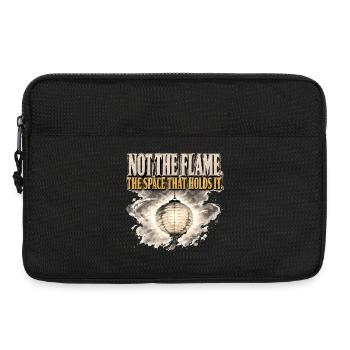 Nicht der Flammenraum, der ihn hält Laterne Zen Tee - Laptoptasche 13" - Schwarz - Vorne