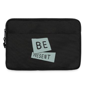 Soyez présent en ce moment, ici et maintenant Texte de citation - Sacoche pour ordinateur portable 13 pouces - noir - Devant