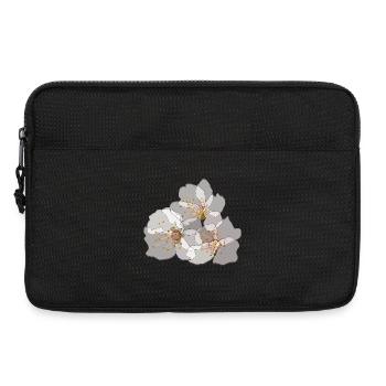 Fleurs de cerisier | Illustration florale zen - Sacoche pour ordinateur portable 13 pouces - noir - Devant