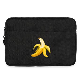 Banana Peeled - Laptop bag 13" - black - Front