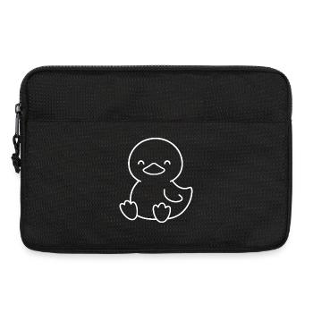 Sketched chick with cute look - Laptop bag 13" - black - Front