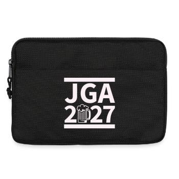 Bachelor Party 2027 Beer Celebration Design - Laptop bag 13" - black - Front