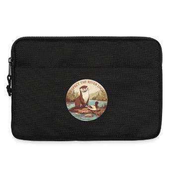 Respect The River Locals Otter Nature - Laptop bag 13" - black - Front
