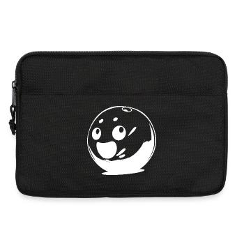Boule de bowling souriante - Sacoche pour ordinateur portable 13 pouces - noir - Devant