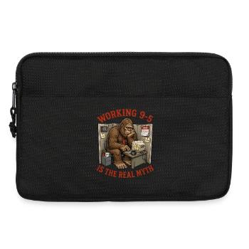 Bigfoot Sasquatch Office Worker Myth - Laptop bag 13" - black - Front