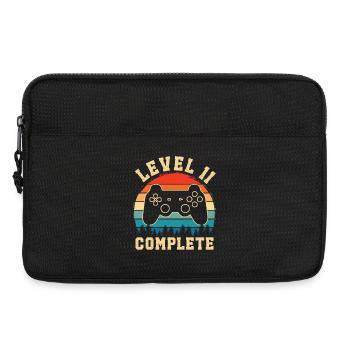 Level 11 complete – Cadeau 11 ans  - Sacoche pour ordinateur portable 13 pouces - noir - Devant