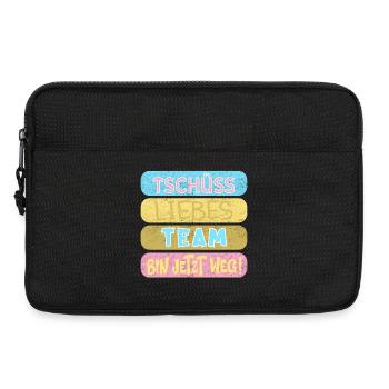 Abschied Liebes Team - Laptoptasche 13" - Schwarz - Vorne