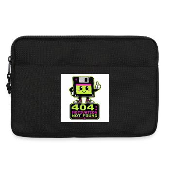 Motivation Retro 404 non trouvée - Sacoche pour ordinateur portable 13 pouces - noir - Devant