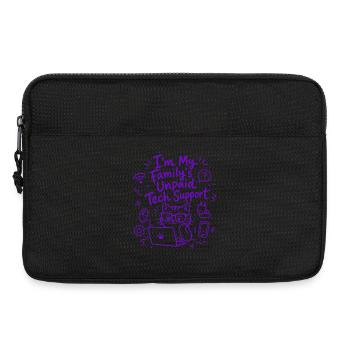 I'm My Family's Unpaid Tech Support - Funny Tech - Laptop bag 13" - black - Front