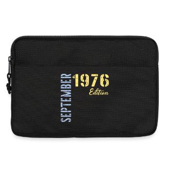 September 1976, 50th birthday - Laptop bag 13" - black - Front