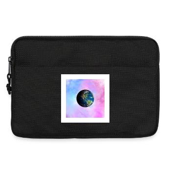 La Terre dans une galaxie pastel - Sacoche pour ordinateur portable 13 pouces - noir - Devant