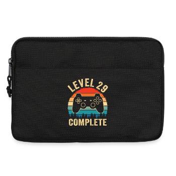 Level 29 complete – 29th anniversary gift - Laptop bag 13" - black - Front