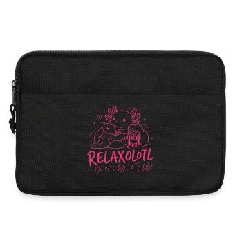 RELAXOLOTL - Cute Relaxing AXOLOTL - Laptop bag 13" - black - Front