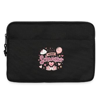 Ich werde Schwester Rosa Design - Laptoptasche 13" - Schwarz - Vorne