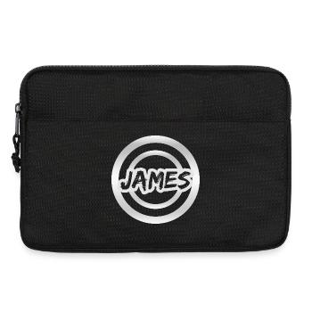 James - Sacoche pour ordinateur portable 13 pouces - noir - Devant