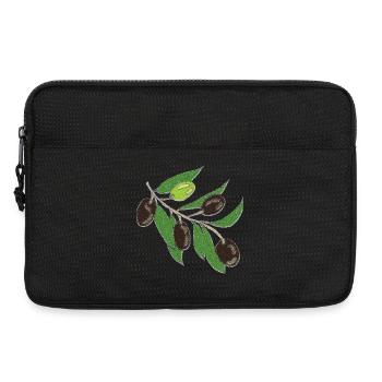 Olive Branche Verte Olive foncée - Sacoche pour ordinateur portable 13 pouces - noir - Devant