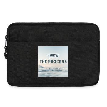 Conception inspirante de citation Trust In The Process - Sacoche pour ordinateur portable 13 pouces - noir - Devant