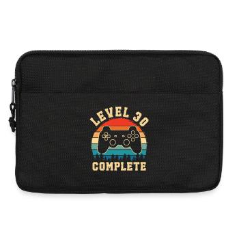 Level 30 complete – Cadeau 30 ans - Sacoche pour ordinateur portable 13 pouces - noir - Devant