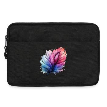 Dégradé prismatique de plumes - Sacoche pour ordinateur portable 13 pouces - noir - Devant