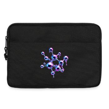 Art moléculaire de métal liquide - Sacoche pour ordinateur portable 13 pouces - noir - Devant