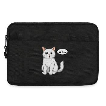 Chat Wondered Comic - Sacoche pour ordinateur portable 13 pouces - noir - Devant