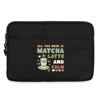 Matcha Latte Calm Design - Sacoche pour ordinateur portable 13 pouces - noir - Devant