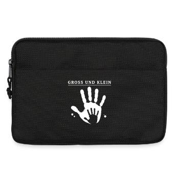 Gross und Klein – Händeabdruck Familie Design Art - Laptoptasche 13" - Schwarz - Vorne