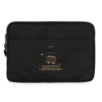 PAPA. FÊTE DES PÈRES. BONNE FÊTE PAPA. BONNE FÊTE - Sacoche pour ordinateur portable 13 pouces - noir - Devant