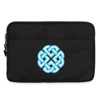 Nœud Celtique Néon Infini - Sacoche pour ordinateur portable 13 pouces - noir - Devant