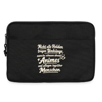 Nicht Alle Helden Tragen Umhänge Manche Animes - Laptoptasche 13" - Schwarz - Vorne
