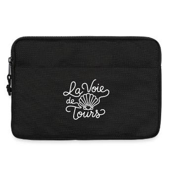 La Voie de Tours – Saint-Jacques Compostelle - Sacoche pour ordinateur portable 13 pouces - noir - Devant