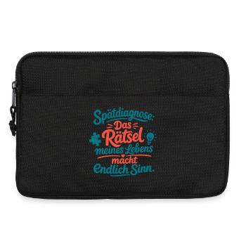 Spätdiagnose Das Rätsel Meines Lebens Sinn - Laptoptasche 13" - Schwarz - Vorne