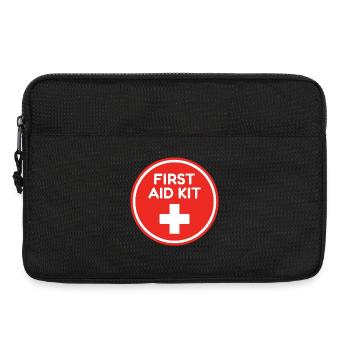 Panneau de sécurité médicale d’urgence de la trousse de premiers secours - Sacoche pour ordinateur portable 13 pouces - noir - Devant