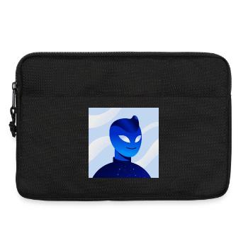 Blue Gradient Mask Avatar - Laptoptasche 13" - Schwarz - Vorne