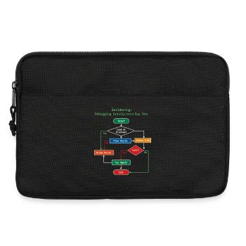 Bouldering: Debugging Gravity Nerd Design - Laptoptasche 13" - Schwarz - Vorne